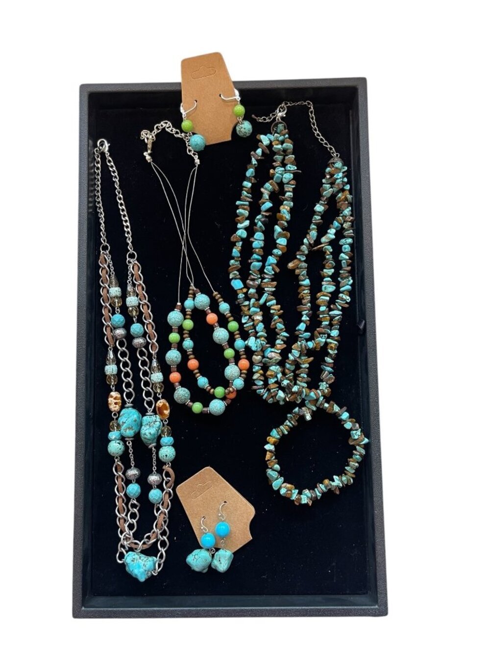 Southwestern Native Western Cowgirl Boho Turquoise Fashion Jewelry Bundle